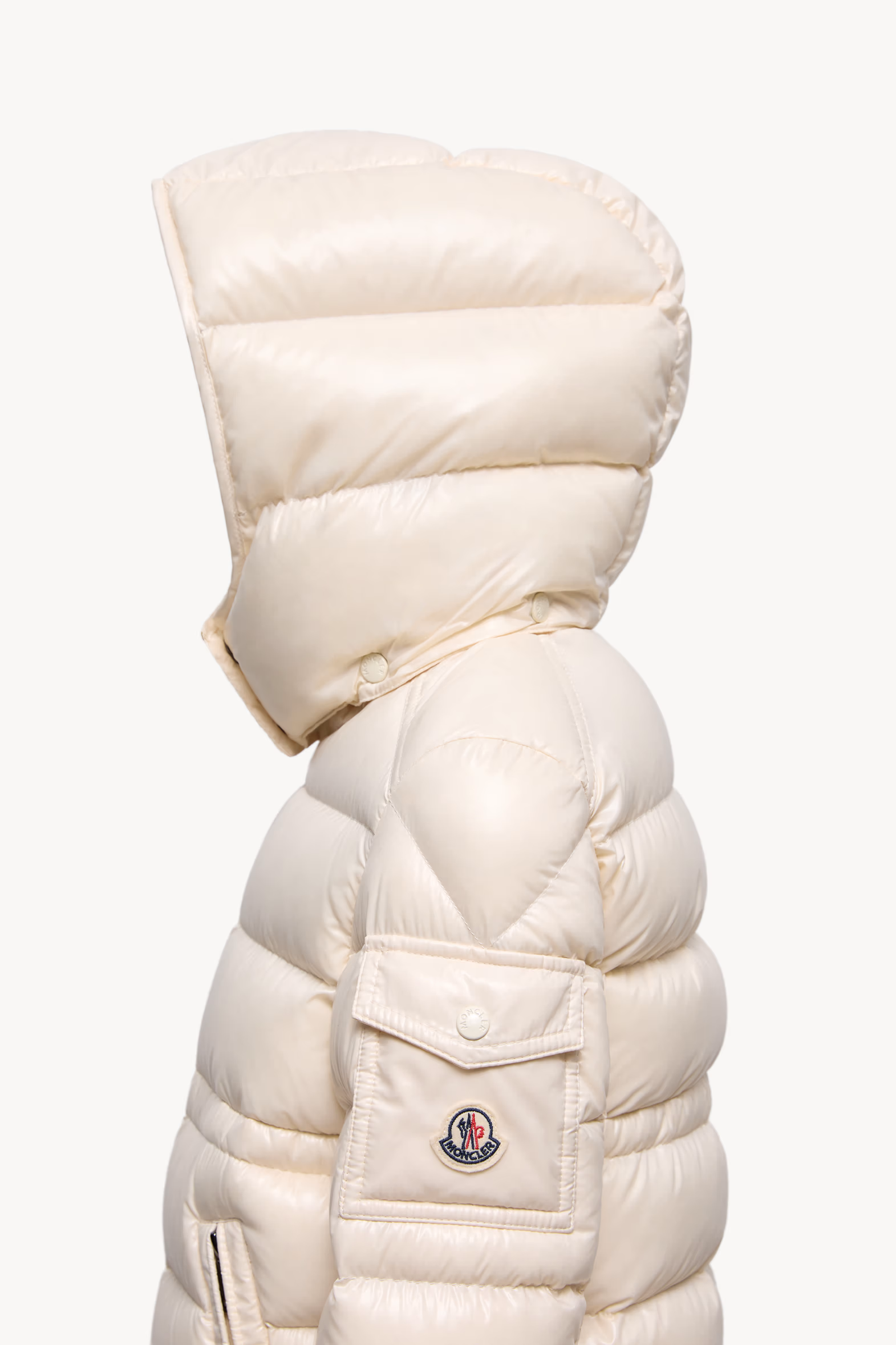 Maire Hooded Down Jacket Girl White Moncler 4